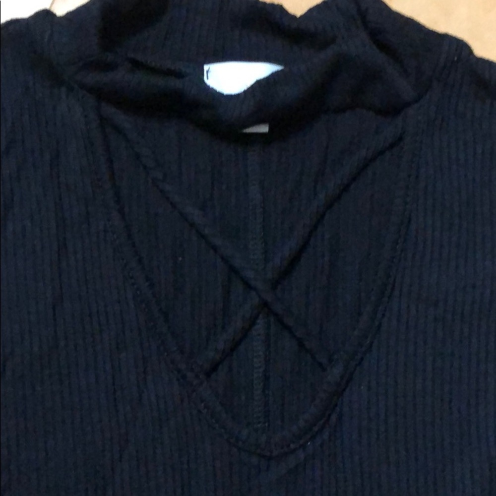 Black Ribbed Sundress - Picture 2 of 4